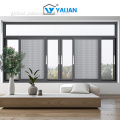 Slide And Sash Windows French Style Sliding Windows Aluminum Alloy Nylon Screen Factory